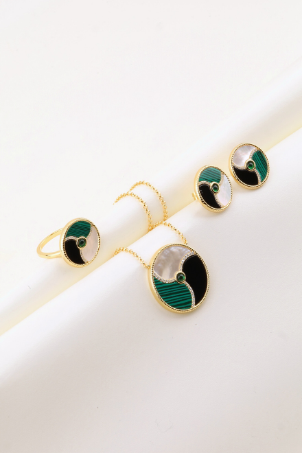 MALAKİT TAŞLI SET MODELLERİ